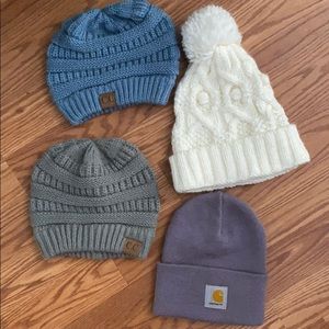 Bundle of Beanies! Perfect for fall/winter.